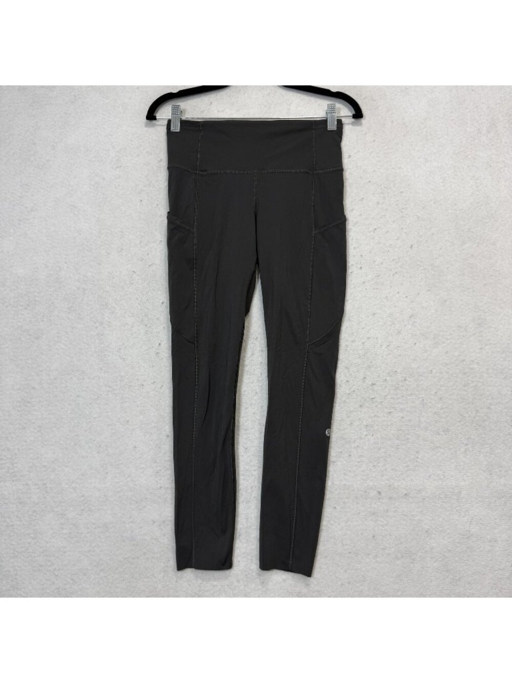 Lululemon Leggings Womens 6 gray High Rise Ankle Pocket Yoga Pants Athletic